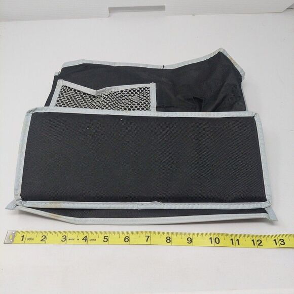 Bedside Caddy Black And Blue Organizer 4 Pockets Space Saving Storage Bag - Picture 9 of 10